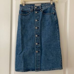 Everlane denim skirt